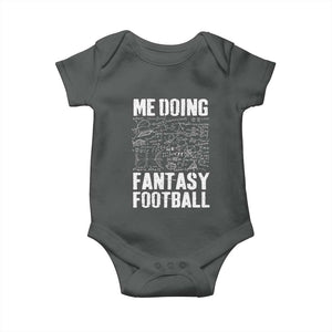 Funny Fantasy Football Baby Onesie Draft Party Commish FFL Vintage Touchdown Season TS10 Dark Heather Print Your Wear