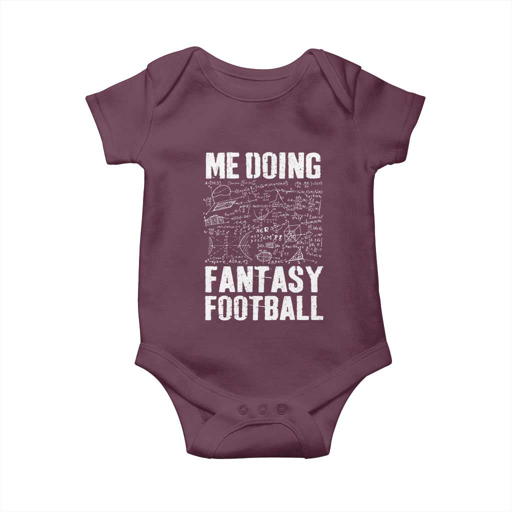 Funny Fantasy Football Baby Onesie Draft Party Commish FFL Vintage Touchdown Season TS10 Maroon Print Your Wear