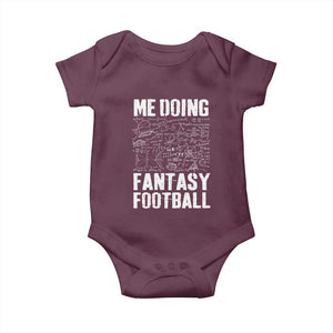 Funny Fantasy Football Baby Onesie Draft Party Commish FFL Vintage Touchdown Season TS10 Maroon Print Your Wear