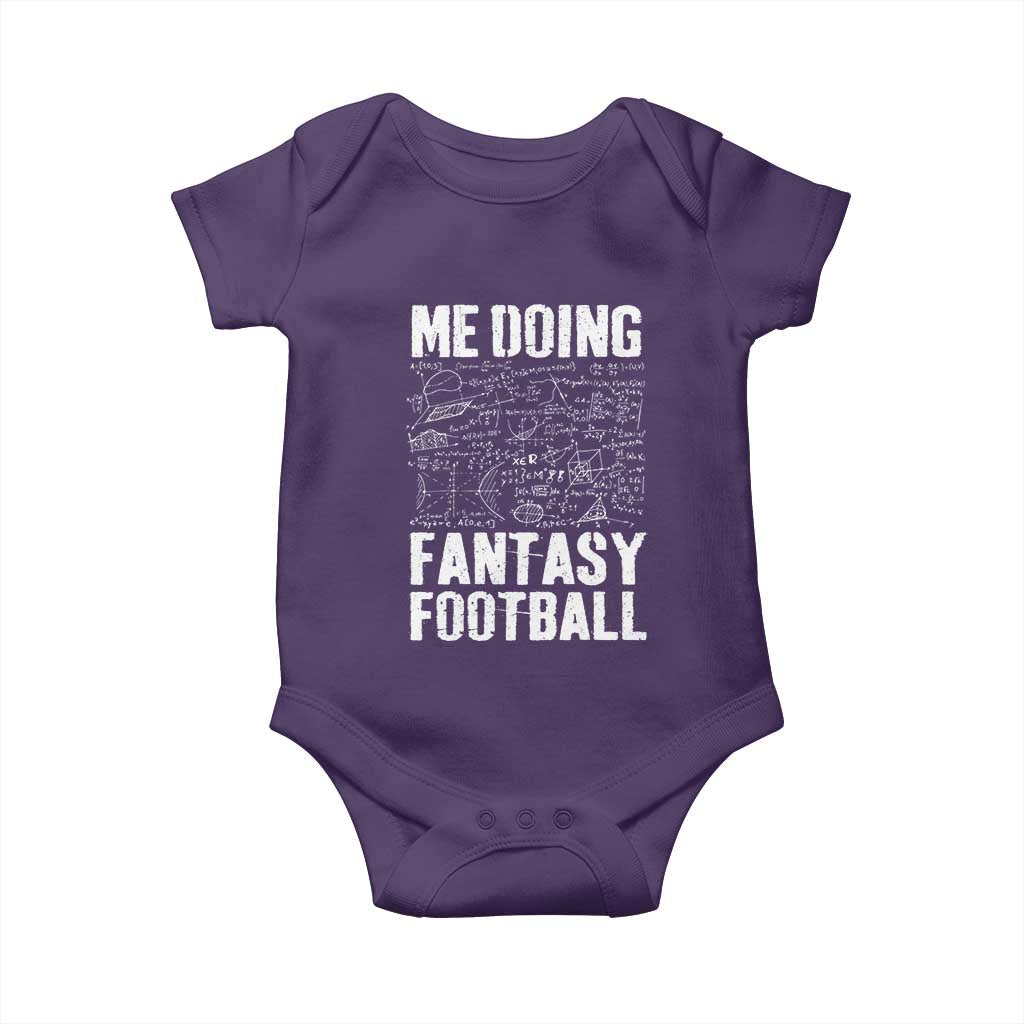 Funny Fantasy Football Baby Onesie Draft Party Commish FFL Vintage Touchdown Season TS10 Purple Print Your Wear