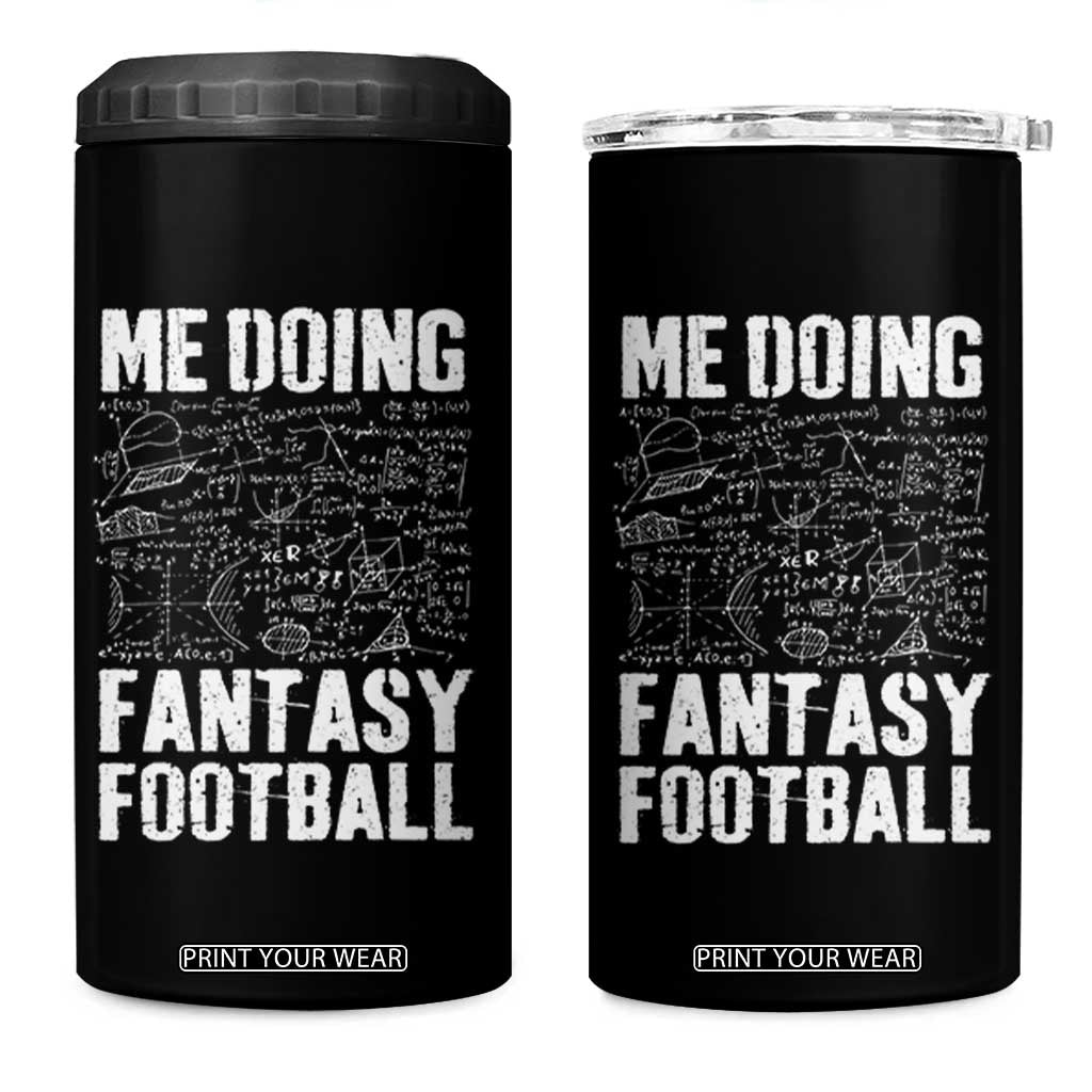 Funny Fantasy Football 4 in 1 Can Cooler Tumbler Draft Party Commish FFL Vintage Touchdown Season TS10 One Size: 16 oz Black Print Your Wear