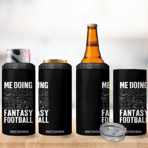 Funny Fantasy Football 4 in 1 Can Cooler Tumbler Draft Party Commish FFL Vintage Touchdown Season TS10 Print Your Wear