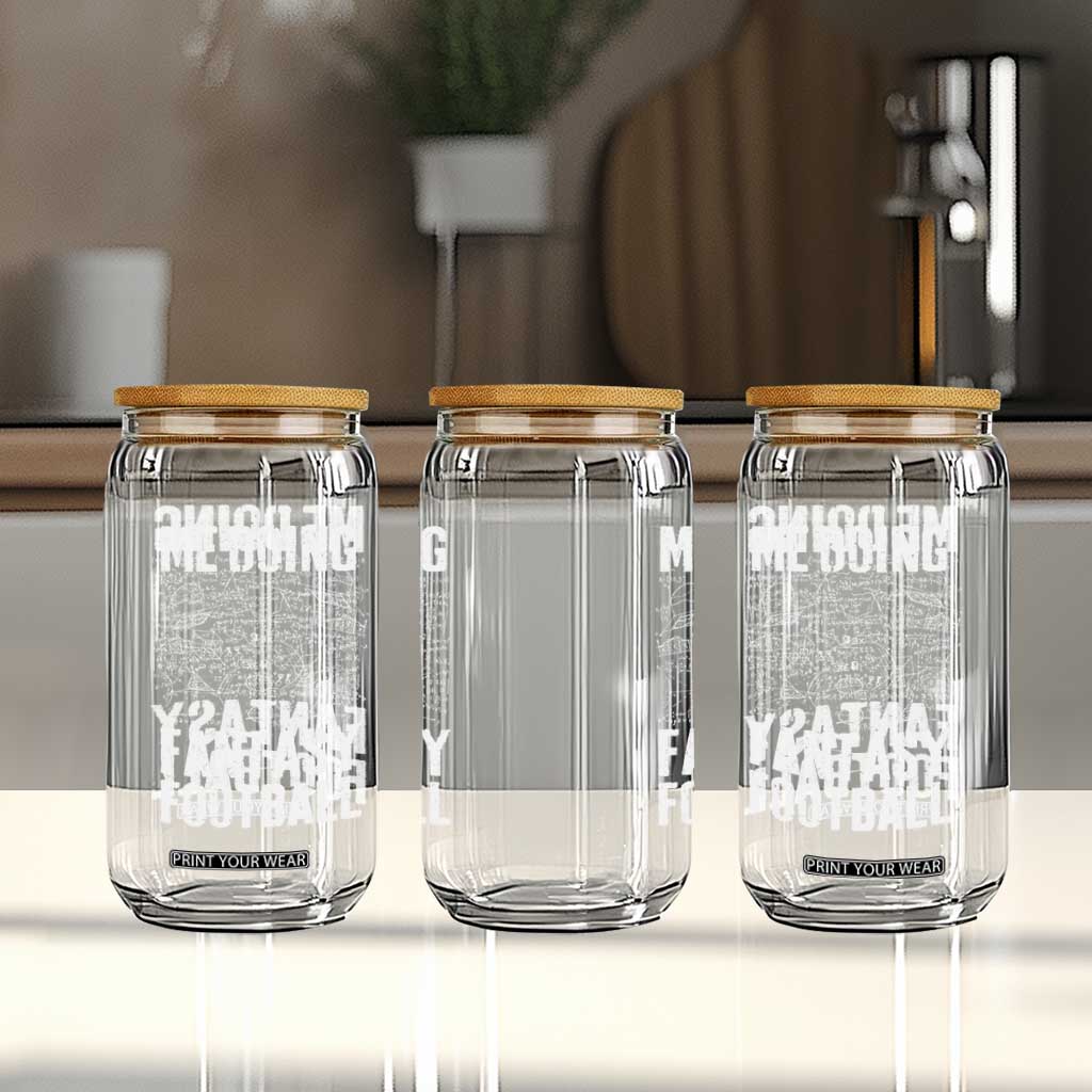 Funny Fantasy Football Glass Can Draft Party Commish FFL Vintage Touchdown Season TS10 Print Your Wear