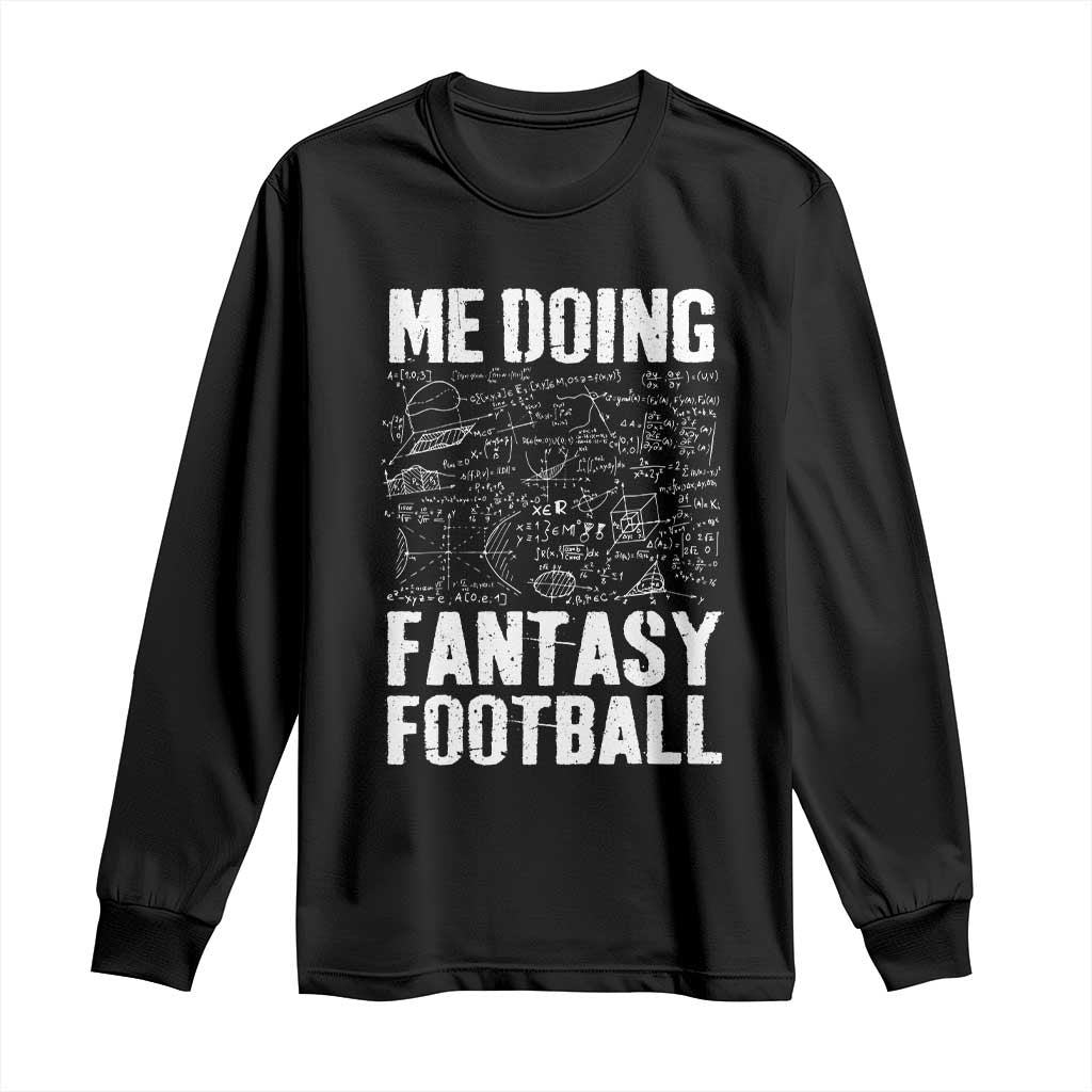 Funny Fantasy Football Long Sleeve Shirt Draft Party Commish FFL Vintage Touchdown Season TS10 Black Print Your Wear
