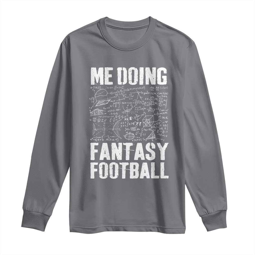 Funny Fantasy Football Long Sleeve Shirt Draft Party Commish FFL Vintage Touchdown Season TS10 Charcoal Print Your Wear