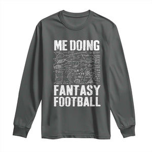 Funny Fantasy Football Long Sleeve Shirt Draft Party Commish FFL Vintage Touchdown Season TS10 Dark Heather Print Your Wear