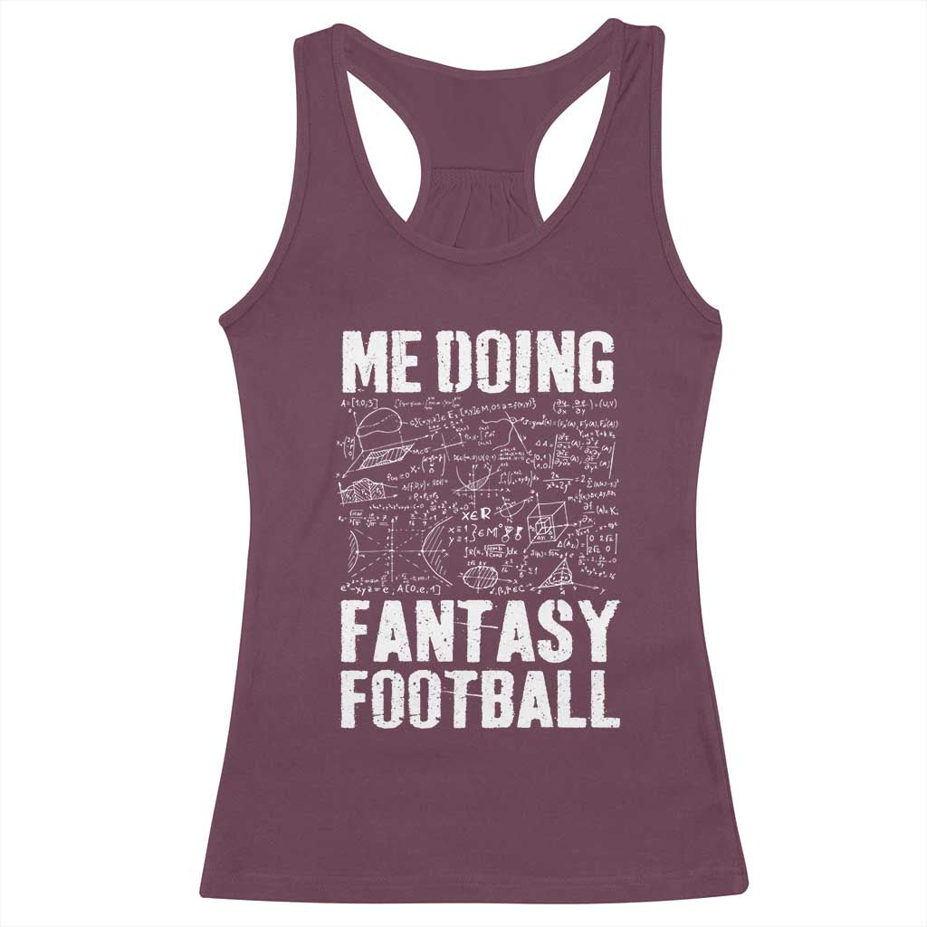 Funny Fantasy Football Racerback Tank Top Draft Party Commish FFL Vintage Touchdown Season TS10 Maroon Print Your Wear