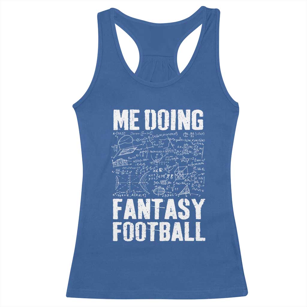 Funny Fantasy Football Racerback Tank Top Draft Party Commish FFL Vintage Touchdown Season TS10 Royal Blue Print Your Wear