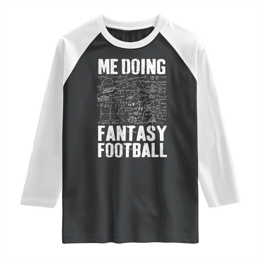 Funny Fantasy Football Raglan Shirt Draft Party Commish FFL Vintage Touchdown Season TS10 Black White Print Your Wear