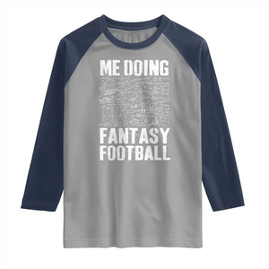 Funny Fantasy Football Raglan Shirt Draft Party Commish FFL Vintage Touchdown Season TS10 Sport Gray Navy Print Your Wear