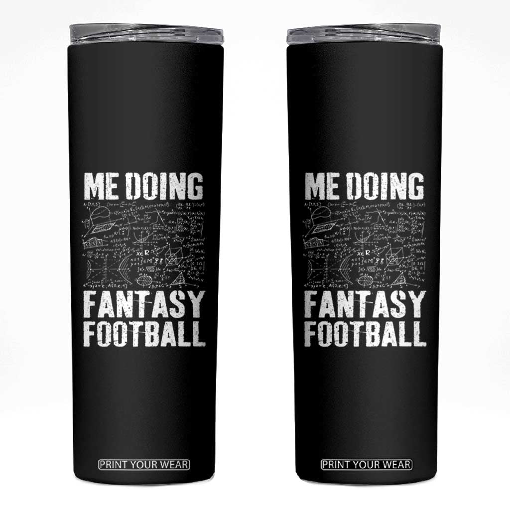 Funny Fantasy Football Skinny Tumbler Draft Party Commish FFL Vintage Touchdown Season TS10 Black Print Your Wear