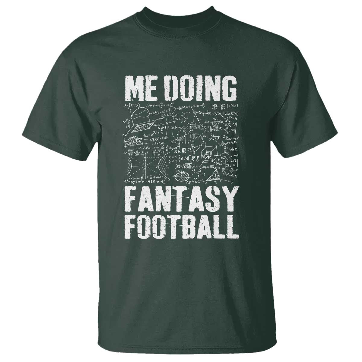 Funny Fantasy Football T Shirt Draft Party Commish FFL Vintage Touchdown Season TS10 Dark Forest Green Print Your Wear