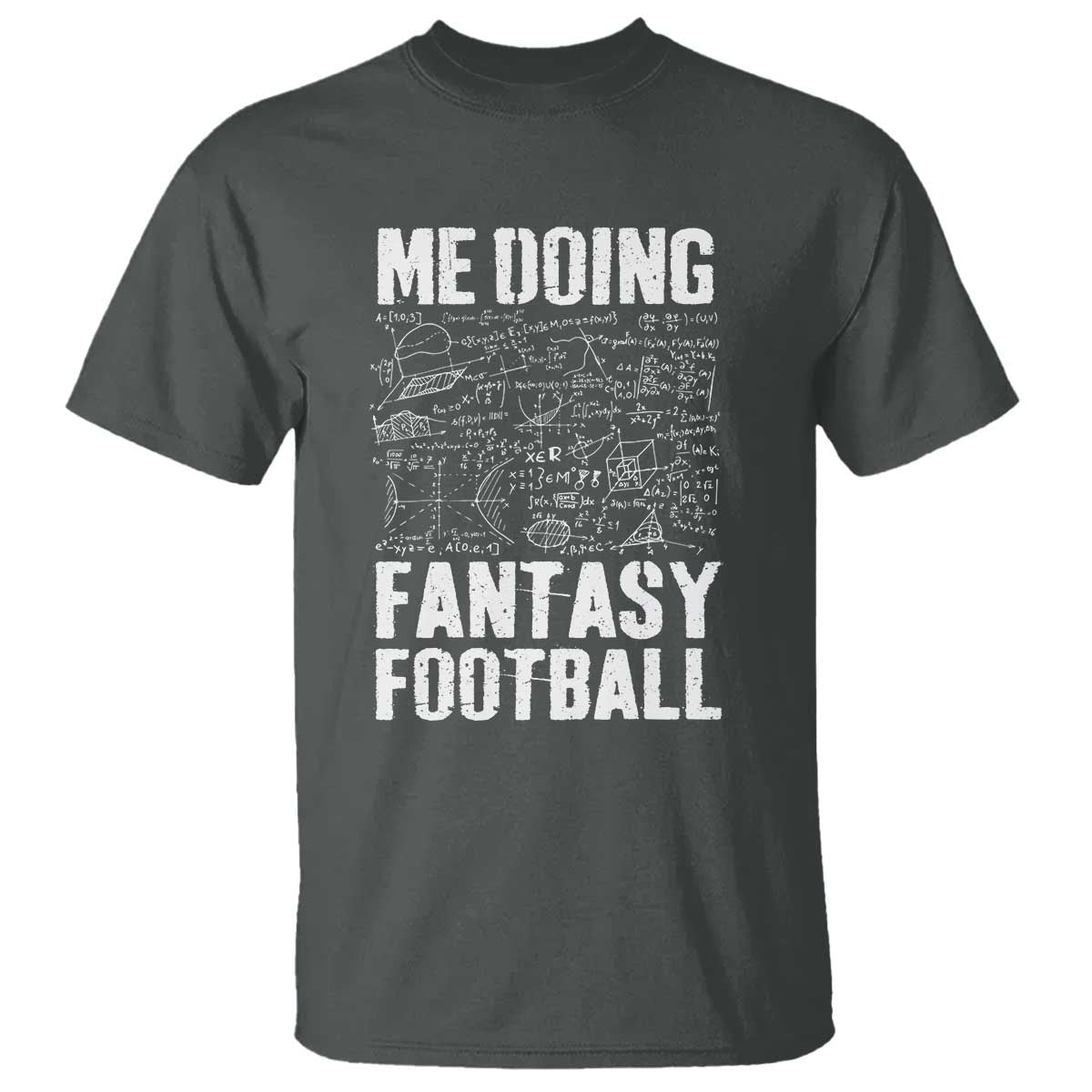 Funny Fantasy Football T Shirt Draft Party Commish FFL Vintage Touchdown Season TS10 Dark Heather Print Your Wear