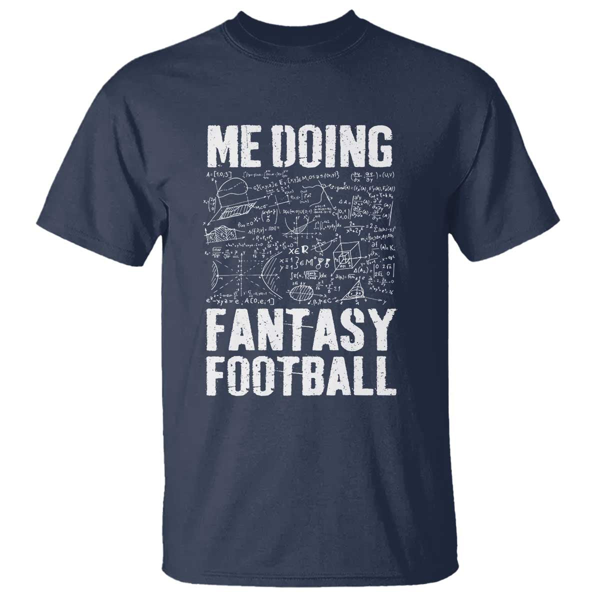 Funny Fantasy Football T Shirt Draft Party Commish FFL Vintage Touchdown Season TS10 Navy Print Your Wear