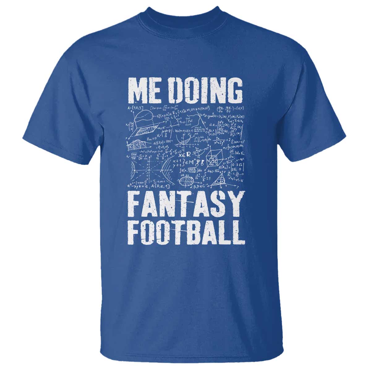 Funny Fantasy Football T Shirt Draft Party Commish FFL Vintage Touchdown Season TS10 Royal Blue Print Your Wear