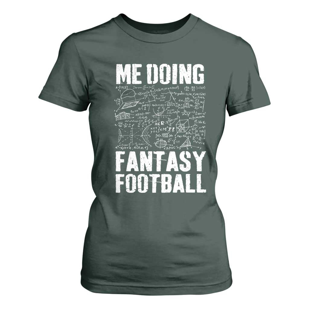 Funny Fantasy Football T Shirt For Women Draft Party Commish FFL Vintage Touchdown Season TS10 Dark Forest Green Print Your Wear