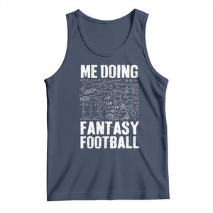 Funny Fantasy Football Tank Top Draft Party Commish FFL Vintage Touchdown Season TS10 Navy Print Your Wear