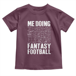 Funny Fantasy Football Toddler T Shirt Draft Party Commish FFL Vintage Touchdown Season TS10 Maroon Print Your Wear