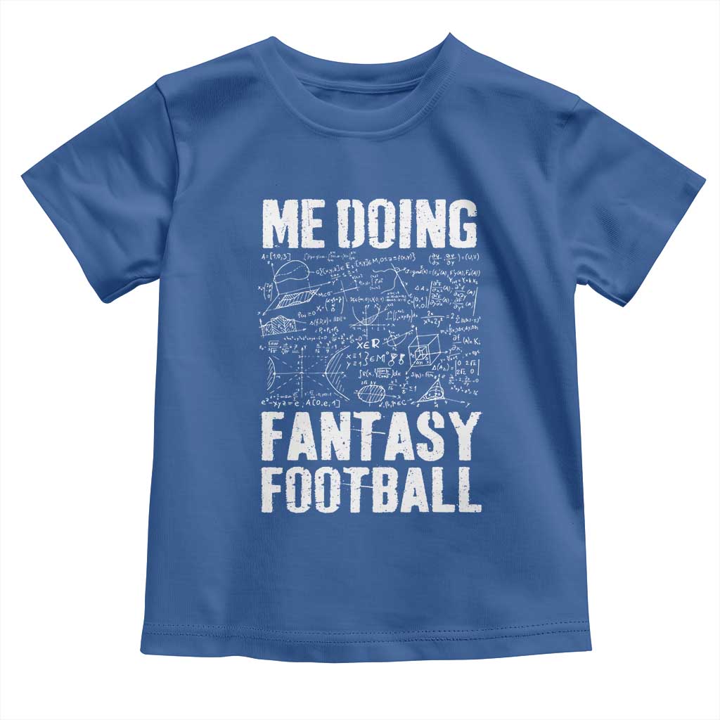 Funny Fantasy Football Toddler T Shirt Draft Party Commish FFL Vintage Touchdown Season TS10 Royal Blue Print Your Wear