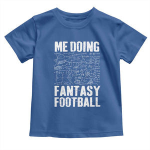 Funny Fantasy Football Toddler T Shirt Draft Party Commish FFL Vintage Touchdown Season TS10 Royal Blue Print Your Wear