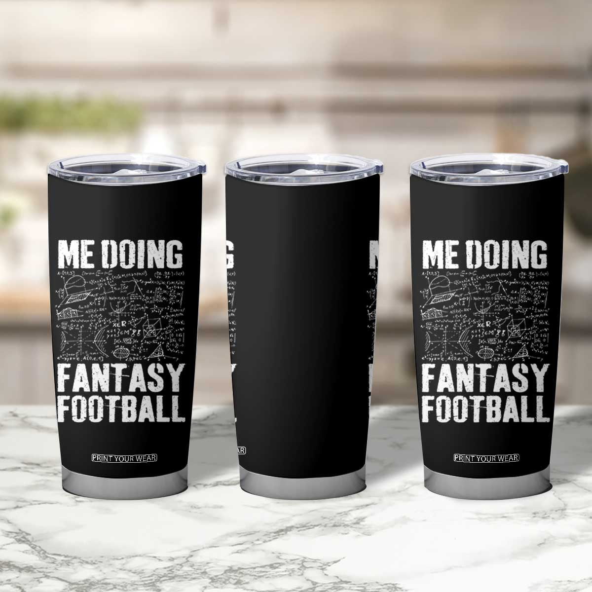 Funny Fantasy Football Tumbler Cup Draft Party Commish FFL Vintage Touchdown Season TS10 Print Your Wear