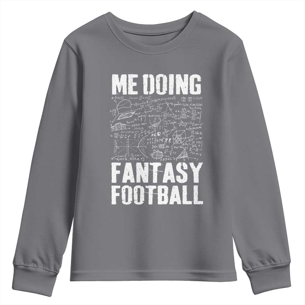 Funny Fantasy Football Youth Sweatshirt Draft Party Commish FFL Vintage Touchdown Season TS10 Charcoal Print Your Wear