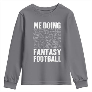 Funny Fantasy Football Youth Sweatshirt Draft Party Commish FFL Vintage Touchdown Season TS10 Charcoal Print Your Wear