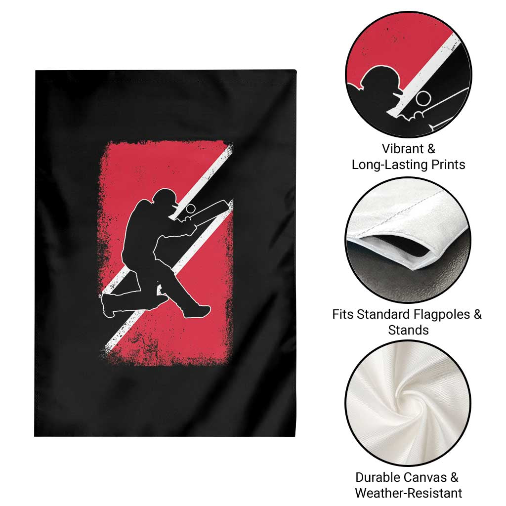 Trinidad and Tobago Cricket Garden Flag Retro Vintage Sport Trini Trinidadian Flag Cricket Fan TS10 Print Your Wear