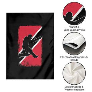 Trinidad and Tobago Cricket Garden Flag Retro Vintage Sport Trini Trinidadian Flag Cricket Fan TS10 Print Your Wear