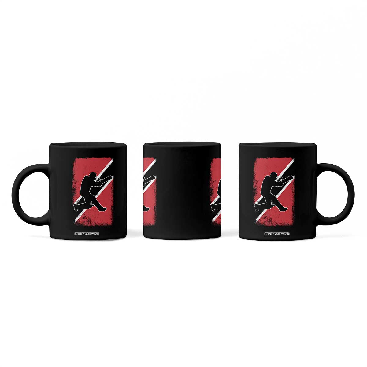 Trinidad and Tobago Cricket Coffee Mug Retro Vintage Sport Trini Trinidadian Flag Cricket Fan TS10 Print Your Wear