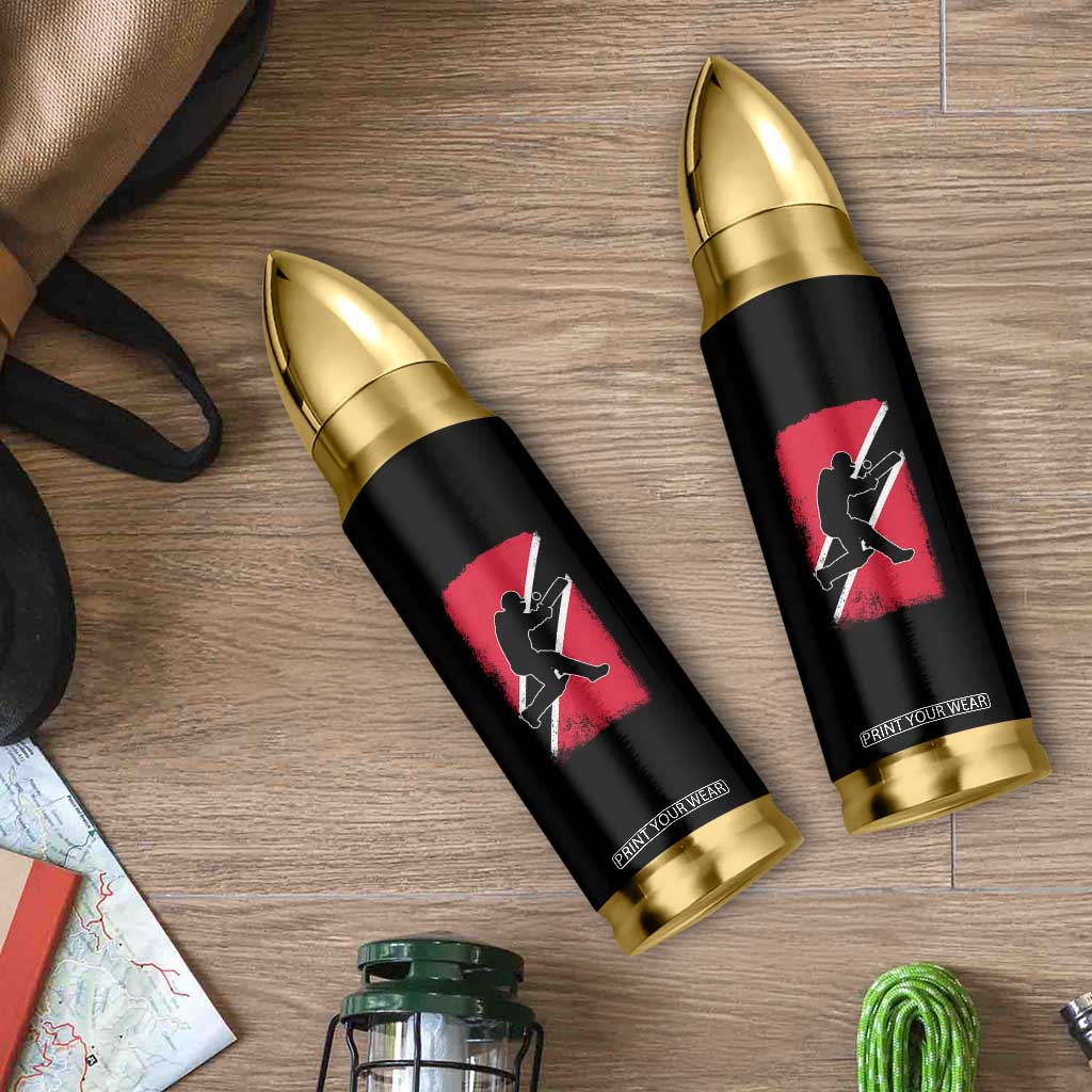 Trinidad and Tobago Cricket Bullet Tumbler Retro Vintage Sport Trini Trinidadian Flag Cricket Fan TS10 Print Your Wear