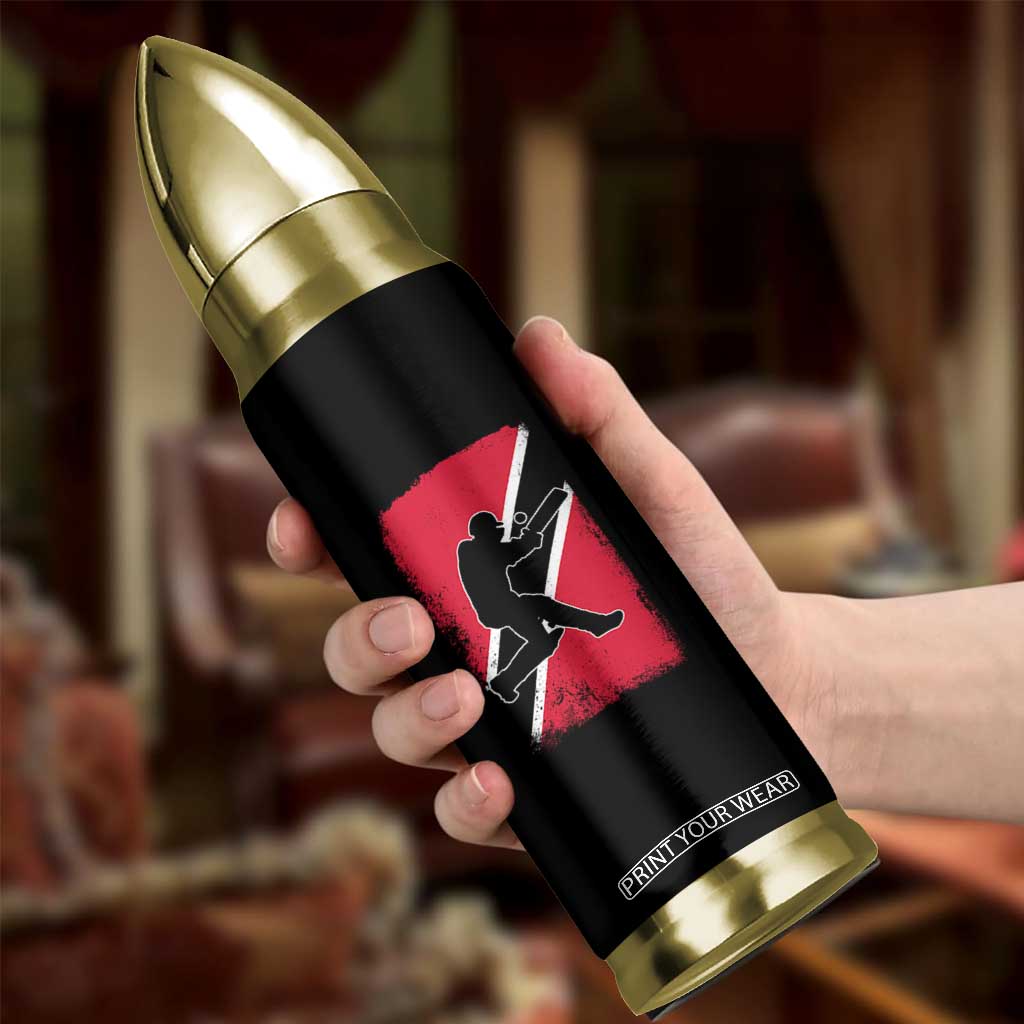 Trinidad and Tobago Cricket Bullet Tumbler Retro Vintage Sport Trini Trinidadian Flag Cricket Fan TS10 Print Your Wear