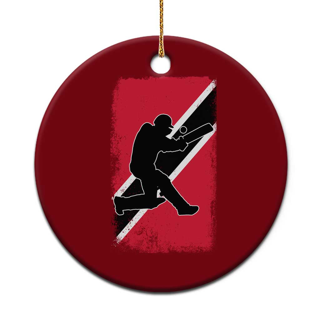 Trinidad and Tobago Cricket Ceramic Ornament Retro Vintage Sport Trini Trinidadian Flag Cricket Fan TS10 1pc Red Print Your Wear