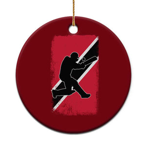 Trinidad and Tobago Cricket Ceramic Ornament Retro Vintage Sport Trini Trinidadian Flag Cricket Fan TS10 1pc Red Print Your Wear
