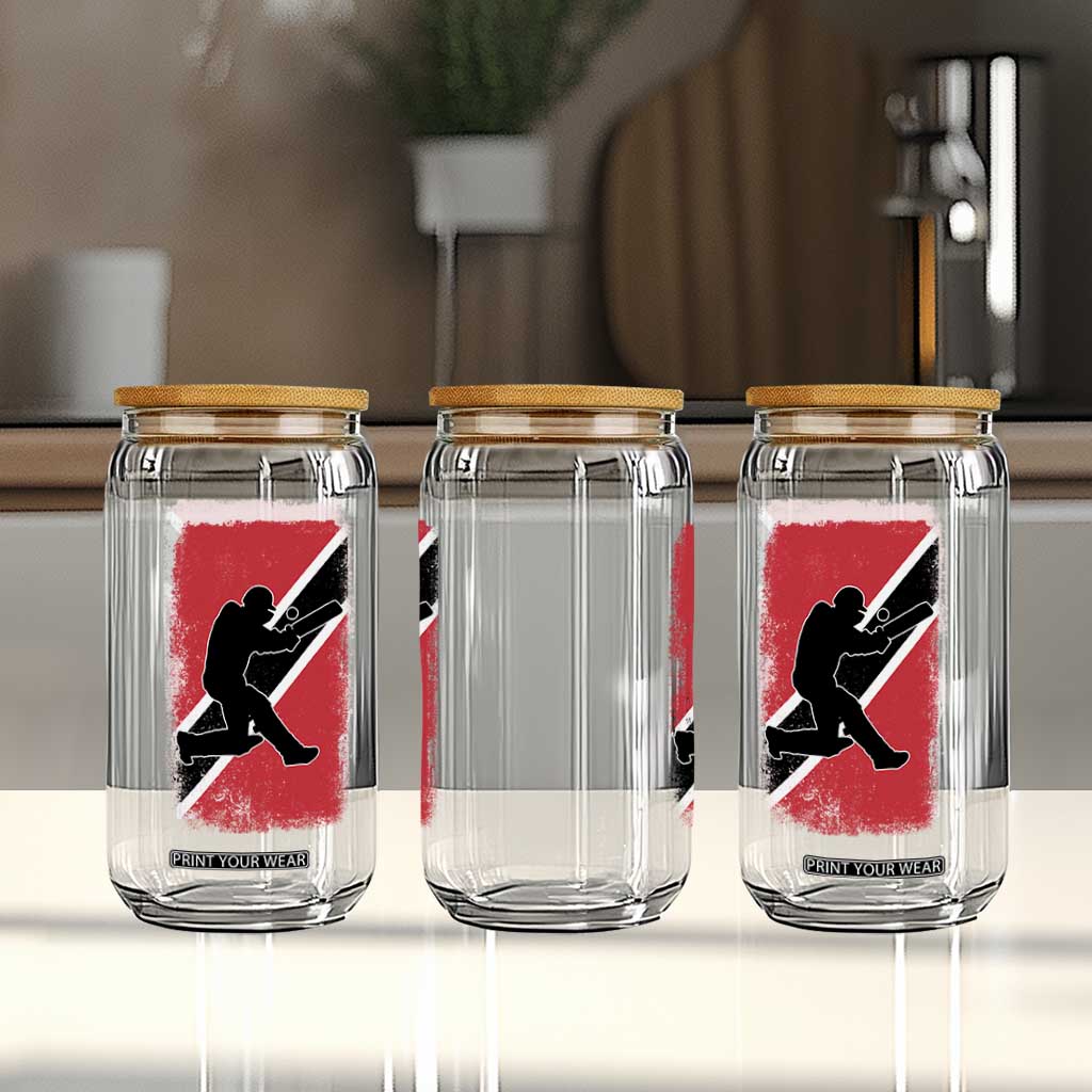 Trinidad and Tobago Cricket Glass Can Retro Vintage Sport Trini Trinidadian Flag Cricket Fan TS10 Print Your Wear