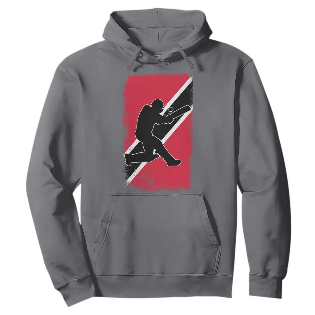 Trinidad and Tobago Cricket Hoodie Retro Vintage Sport Trini Trinidadian Flag Cricket Fan TS10 Charcoal Print Your Wear