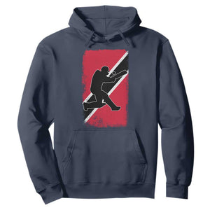 Trinidad and Tobago Cricket Hoodie Retro Vintage Sport Trini Trinidadian Flag Cricket Fan TS10 Navy Print Your Wear