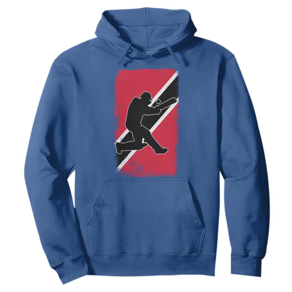 Trinidad and Tobago Cricket Hoodie Retro Vintage Sport Trini Trinidadian Flag Cricket Fan TS10 Royal Blue Print Your Wear