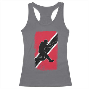 Trinidad and Tobago Cricket Racerback Tank Top Retro Vintage Sport Trini Trinidadian Flag Cricket Fan TS10 Charcoal Print Your Wear