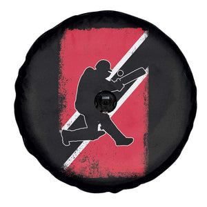 Trinidad and Tobago Cricket Spare Tire Cover Retro Vintage Sport Trini Trinidadian Flag Cricket Fan TS10 Print Your Wear