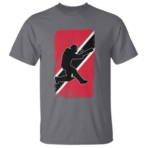 Trinidad and Tobago Cricket T Shirt Retro Vintage Sport Trini Trinidadian Flag Cricket Fan TS10 Charcoal Print Your Wear
