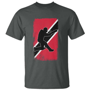 Trinidad and Tobago Cricket T Shirt Retro Vintage Sport Trini Trinidadian Flag Cricket Fan TS10 Dark Heather Print Your Wear