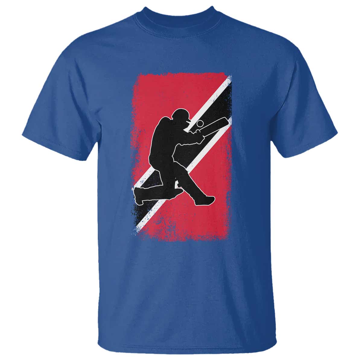 Trinidad and Tobago Cricket T Shirt Retro Vintage Sport Trini Trinidadian Flag Cricket Fan TS10 Royal Blue Print Your Wear