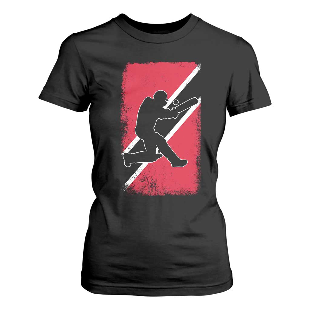 Trinidad and Tobago Cricket T Shirt For Women Retro Vintage Sport Trini Trinidadian Flag Cricket Fan TS10 Black Print Your Wear