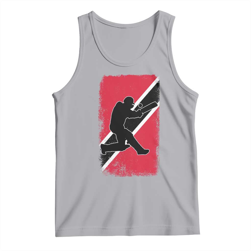Trinidad and Tobago Cricket Tank Top Retro Vintage Sport Trini Trinidadian Flag Cricket Fan TS10 Athletic Heather Print Your Wear