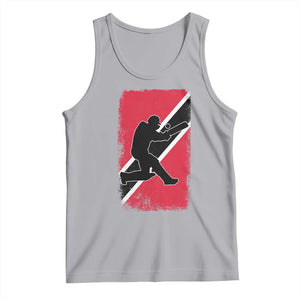 Trinidad and Tobago Cricket Tank Top Retro Vintage Sport Trini Trinidadian Flag Cricket Fan TS10 Athletic Heather Print Your Wear