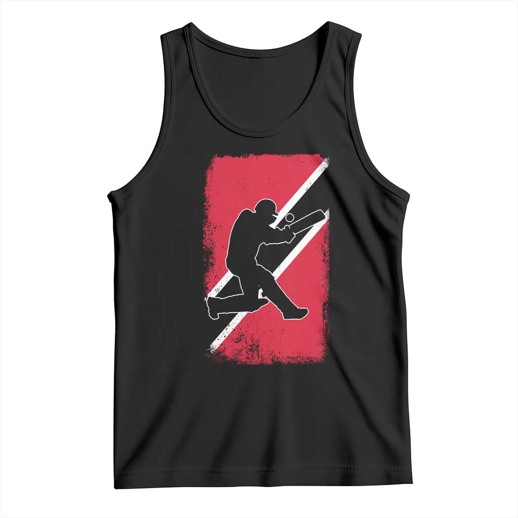 Trinidad and Tobago Cricket Tank Top Retro Vintage Sport Trini Trinidadian Flag Cricket Fan TS10 Black Print Your Wear