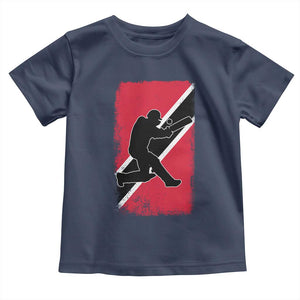 Trinidad and Tobago Cricket Toddler T Shirt Retro Vintage Sport Trini Trinidadian Flag Cricket Fan TS10 Navy Print Your Wear