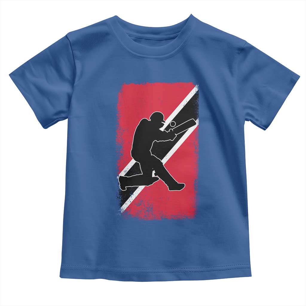 Trinidad and Tobago Cricket Toddler T Shirt Retro Vintage Sport Trini Trinidadian Flag Cricket Fan TS10 Royal Blue Print Your Wear