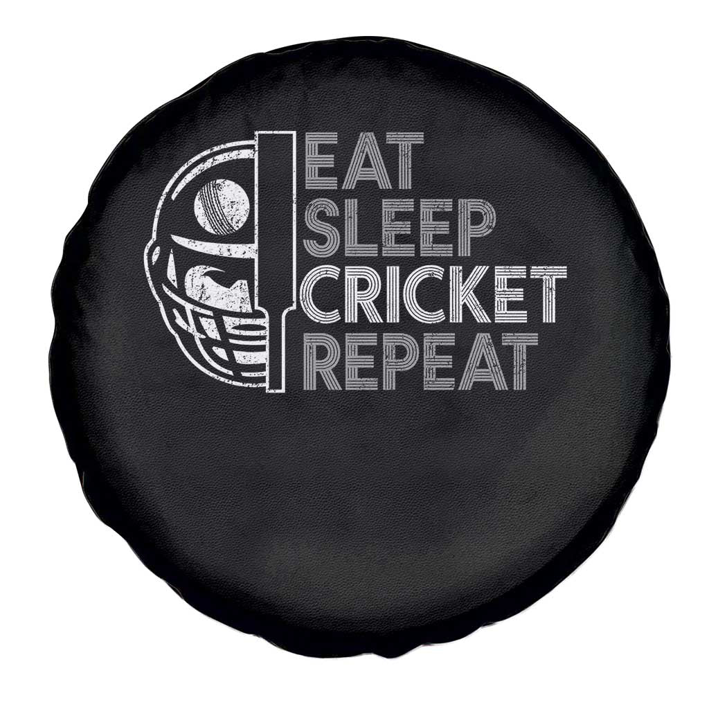 Eat Sleep Cricket Repeat Spare Tire Cover Retro Vintage Cricket Gifts TS10 Print Your Wear